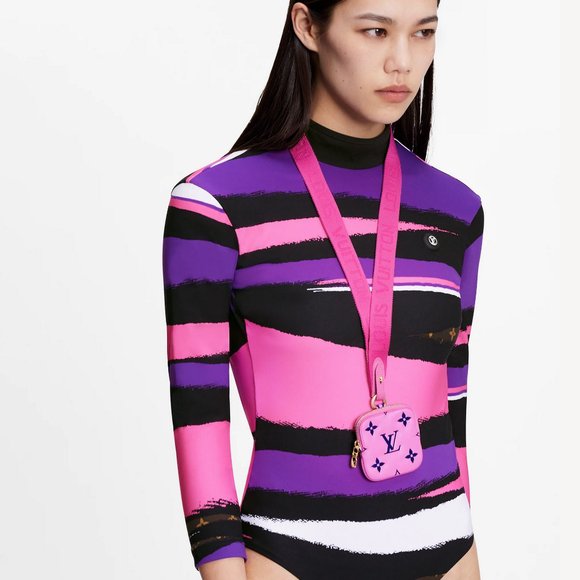 RARE Louis Vuitton Pink Lanyard key holder pochette - Picture 6 of 9